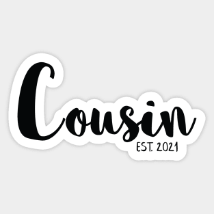 Cousin Pregnancy Sticker